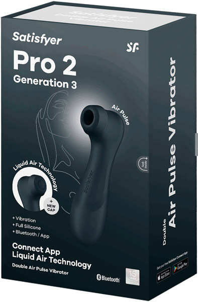 Satisfyer Pro 2 Generation 3 -klitoriskiihotin Liquid Air -teknologialla